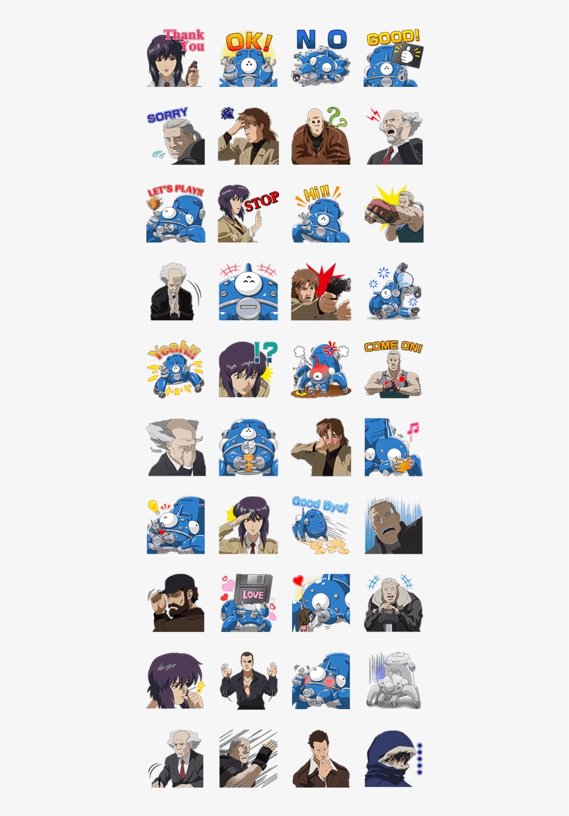 Ghost In The Shell Stand Alone Complex - Macross Stickers, transparent png