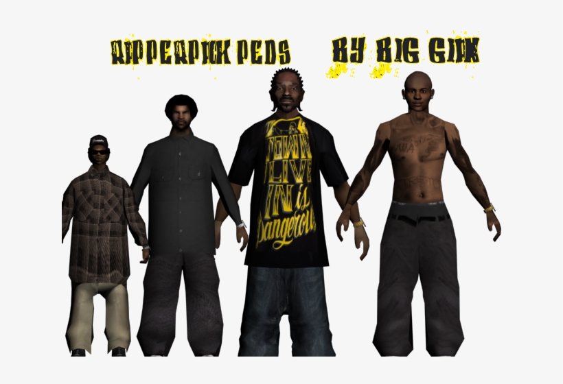 Rapperpack Peds - Gta San Andreas Eazy, transparent png