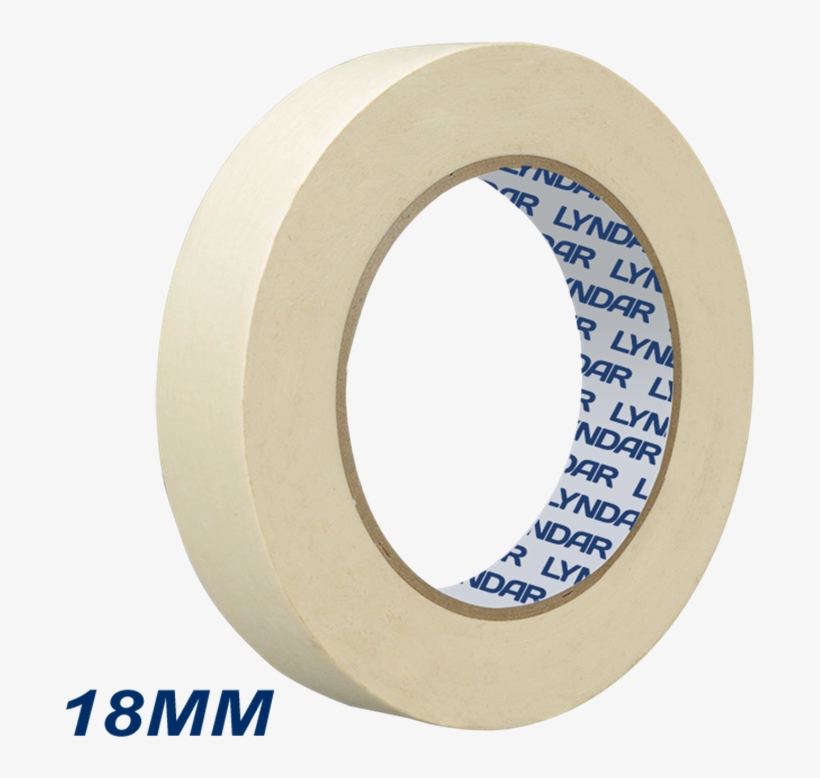 Lyndar Premium Automotive Masking Tape 18mm Single - Masking Tape, transparent png
