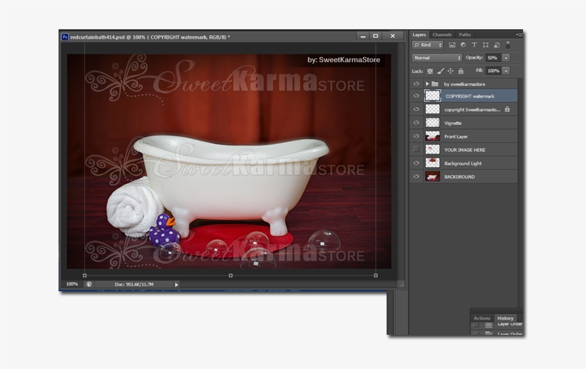 Red Curtain Bath - Bathtub, transparent png