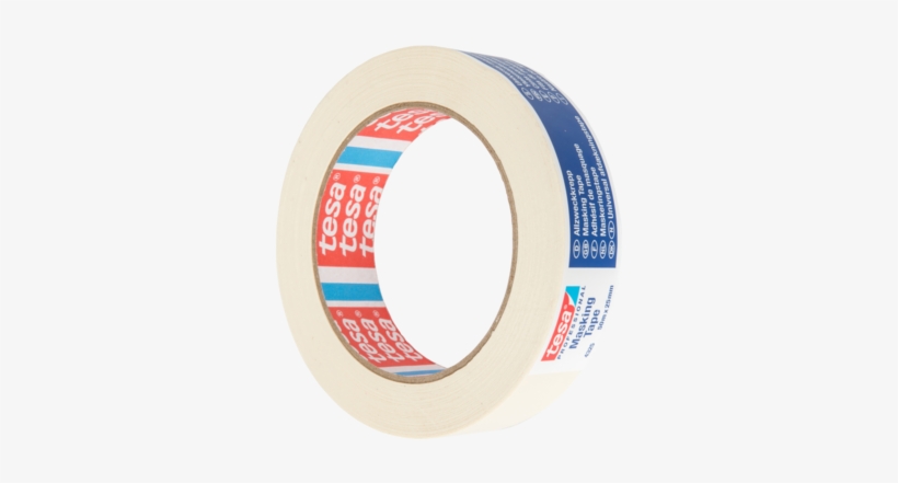 Masking Tape Euro 25mmx50m - Tesa-4323-25 Tesa, Tape: Masking, transparent png