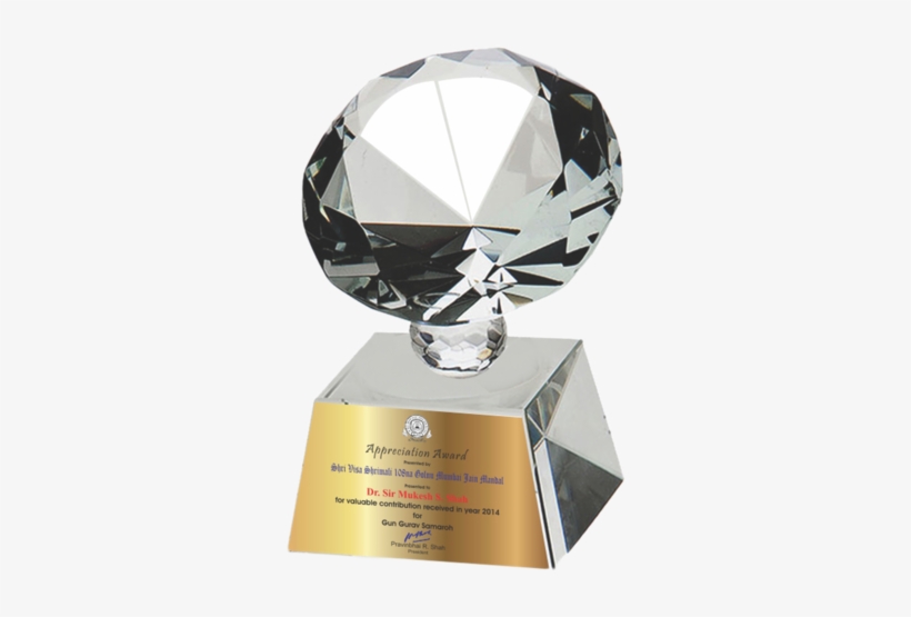 Crystal Diamond Trophy Design, transparent png