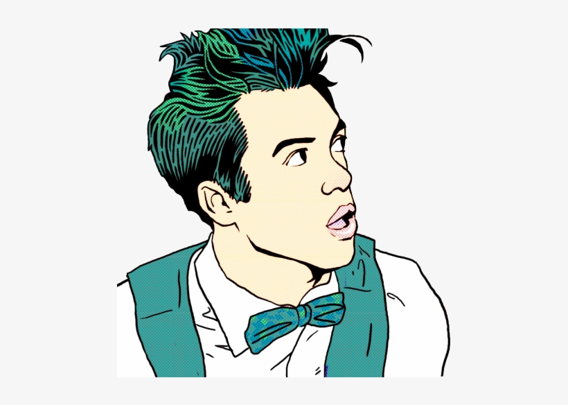 Sing Drawing Brendon Urie - Panic At The Disco Drawings, transparent png