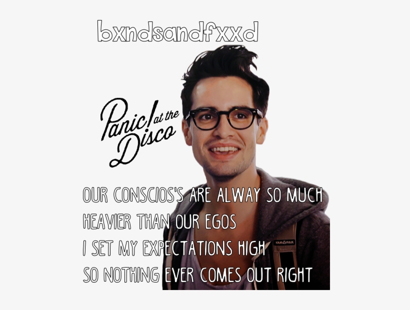 Bands, Brendon Urie, And P Atd Image - Panic! At The Disco Sticker, Black, transparent png