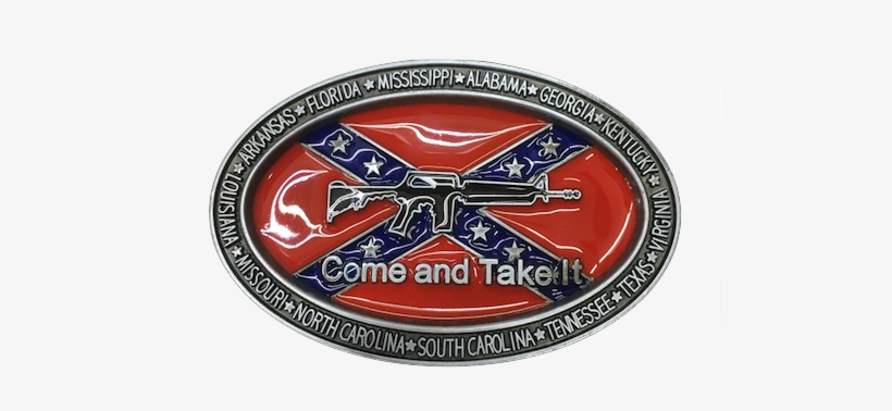 Csa "come And Take It" M16 Belt Buckle - Come And Take It, transparent png