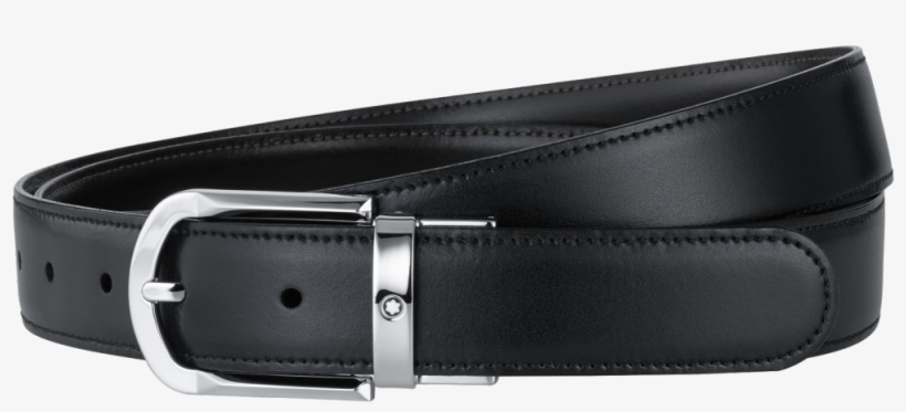 Montblanc 111080 Men's Reversible Leather Belt, transparent png