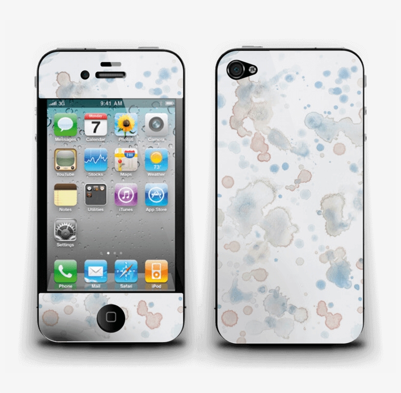 Lovely Watercolor Splash Skin For Your Laptop - Iphone 4 Case Coca Cola, transparent png