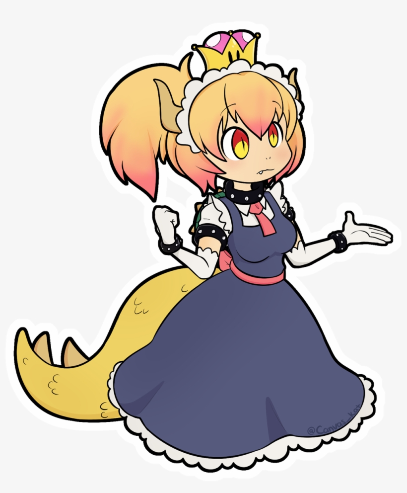 Kobayashi San, Canvases, Maid, Conversation, Crown, - Anime, transparent png