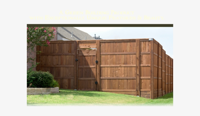 A Green Building Product With Exceptionally Unique - Wood Fence Panels, transparent png