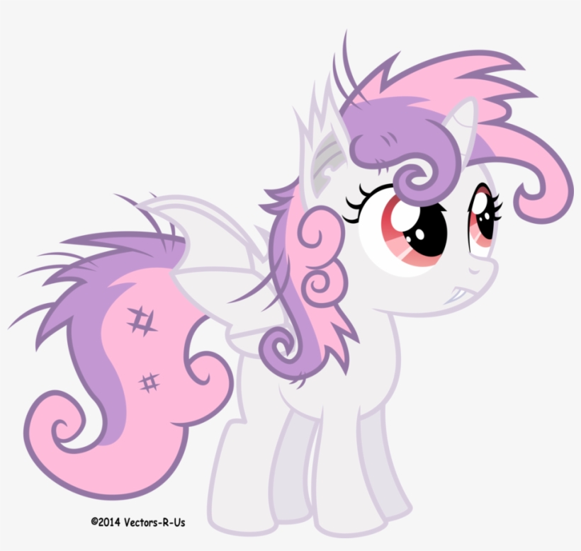 ©2014 Vectors R Us Rarity Rainbow Dash Pinkie Pie Sweetie - Mlp Bat Sweetie Belle, transparent png