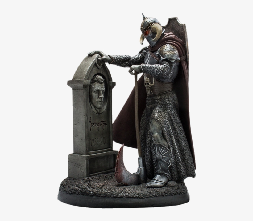 Frazetta Tribute Statue - Figurine, transparent png