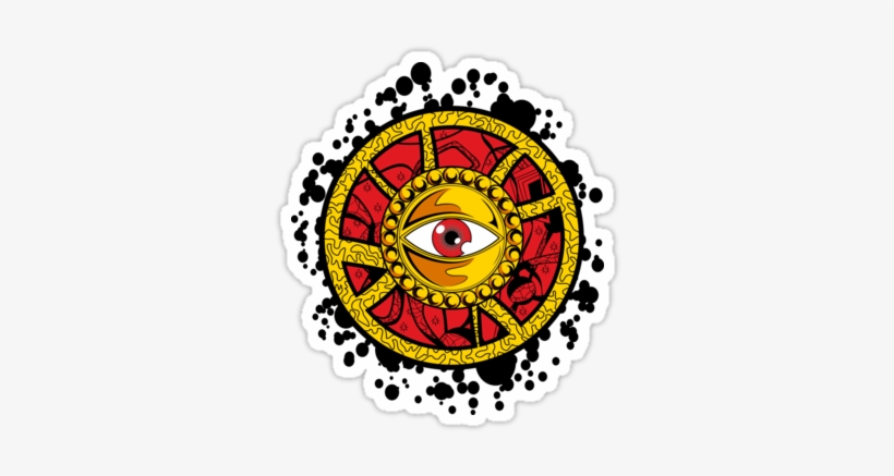 Strange - All Seeing Eye Pendant Glass Cabochon Necklace - Gift, transparent png