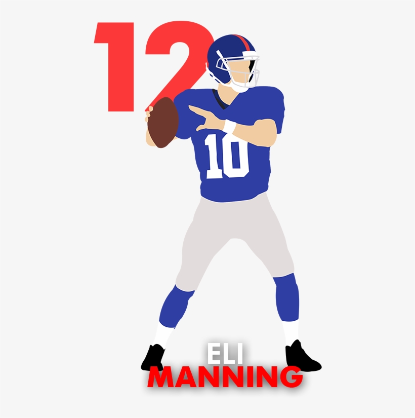 Read Up On More Quarterbacks Below - Eli Manning Clipart, transparent png