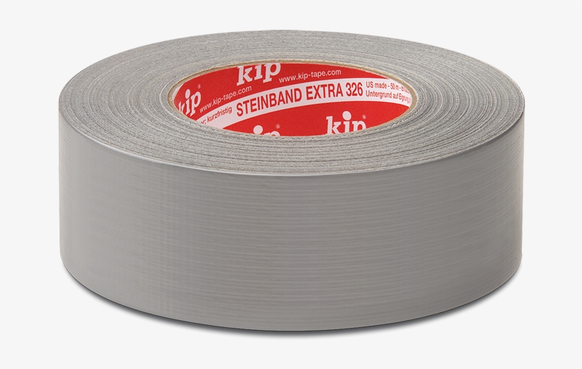 Kip Tape 326 Steinband Extra - Gewebeklebeband Länge 50 M, Breite 48 Mm, 1 Rolle, transparent png