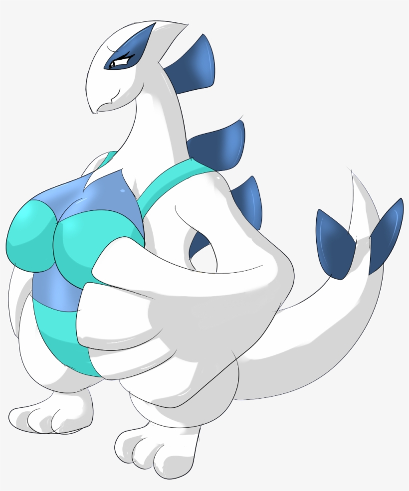 Boobified-lugia - Cartoon, transparent png