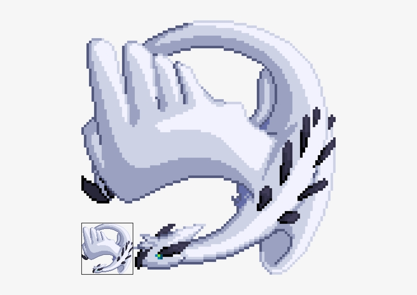 Pixel Clipart Lugia - .net, transparent png