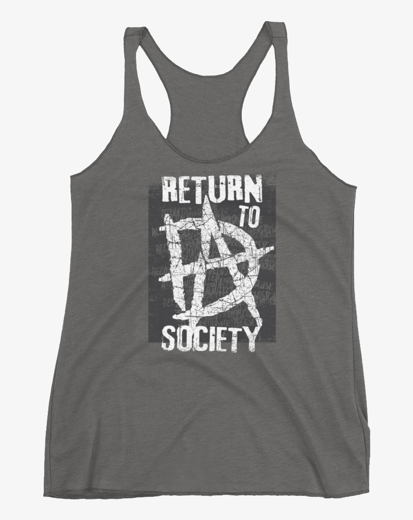 Dean Ambrose "return To Society" Women's Racerback - Dean Ambrose T Shirt Return To Society, transparent png