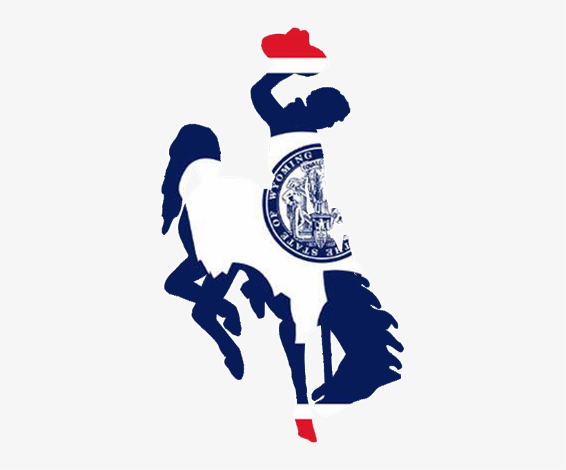 Steamboatflag Medium - Bucking Bronco Wy, transparent png