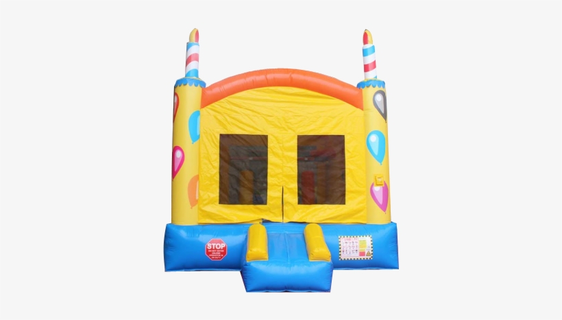 13'x13′ Birthday Cake Bounce House - Inflatable, transparent png