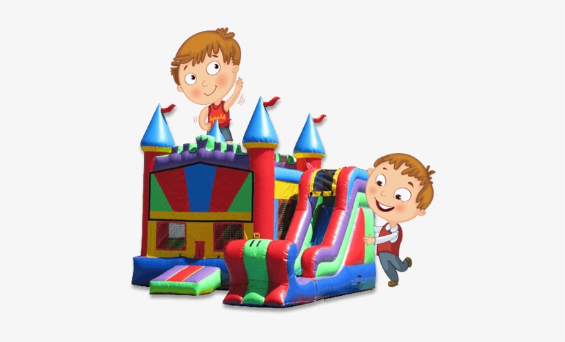 No Img - Bounce House With Slide Clip Art Png, transparent png