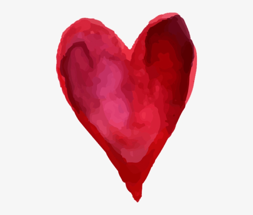 Beautiful Watercolor Heart Stickers Messages Sticker-11 - Watercolor Painting, transparent png