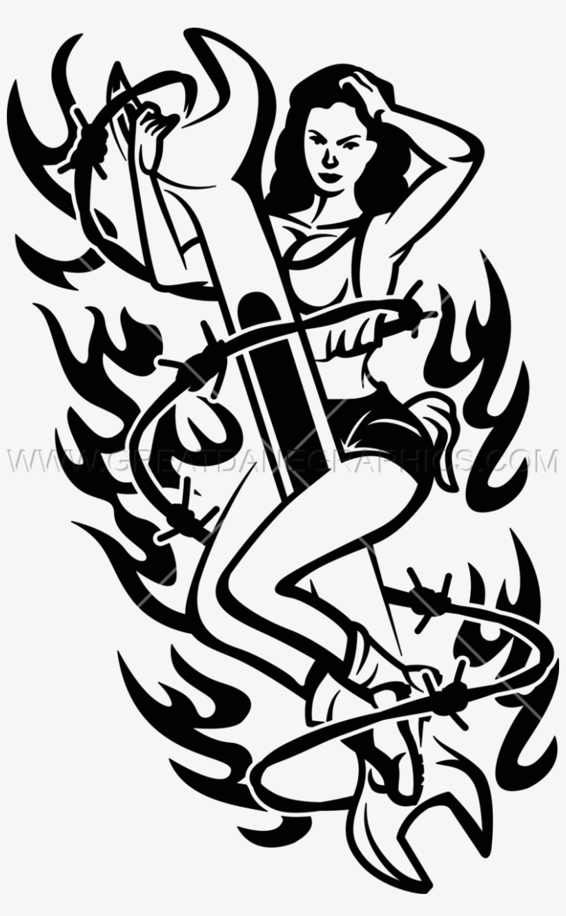Woman Vector Pinup Pinup Girl Black And White 825x1294 PNG Download