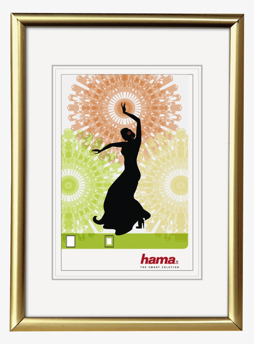 "madrid" Plastic Frame, Gold, 30 X 40 Cm - Hama Madrid Silver 30x45 Plastic Frame 66778, transparent png
