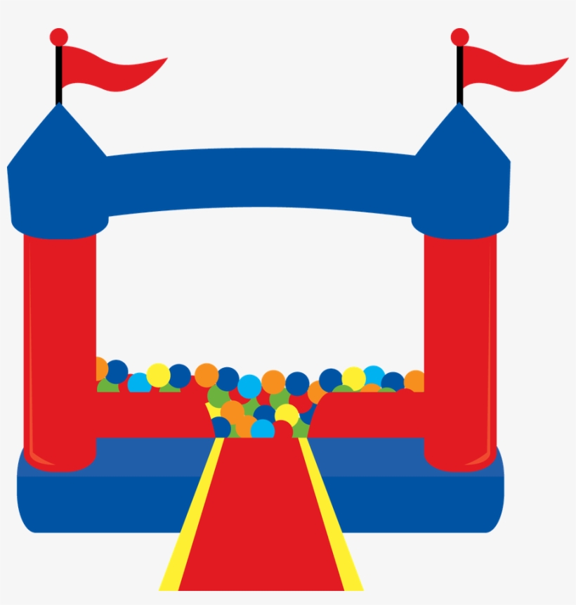 Moon - Bounce - Bouncy House Clipart Png, transparent png