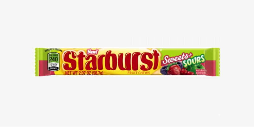 Starburst Sweet Sour - Wrigleys Starburst Sweets And Sours Singles - 2.07, transparent png