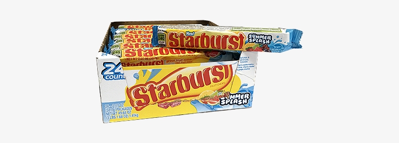 Starburst Fruit Chews Summer Splash - Starburst Fruit Chews 24, transparent png