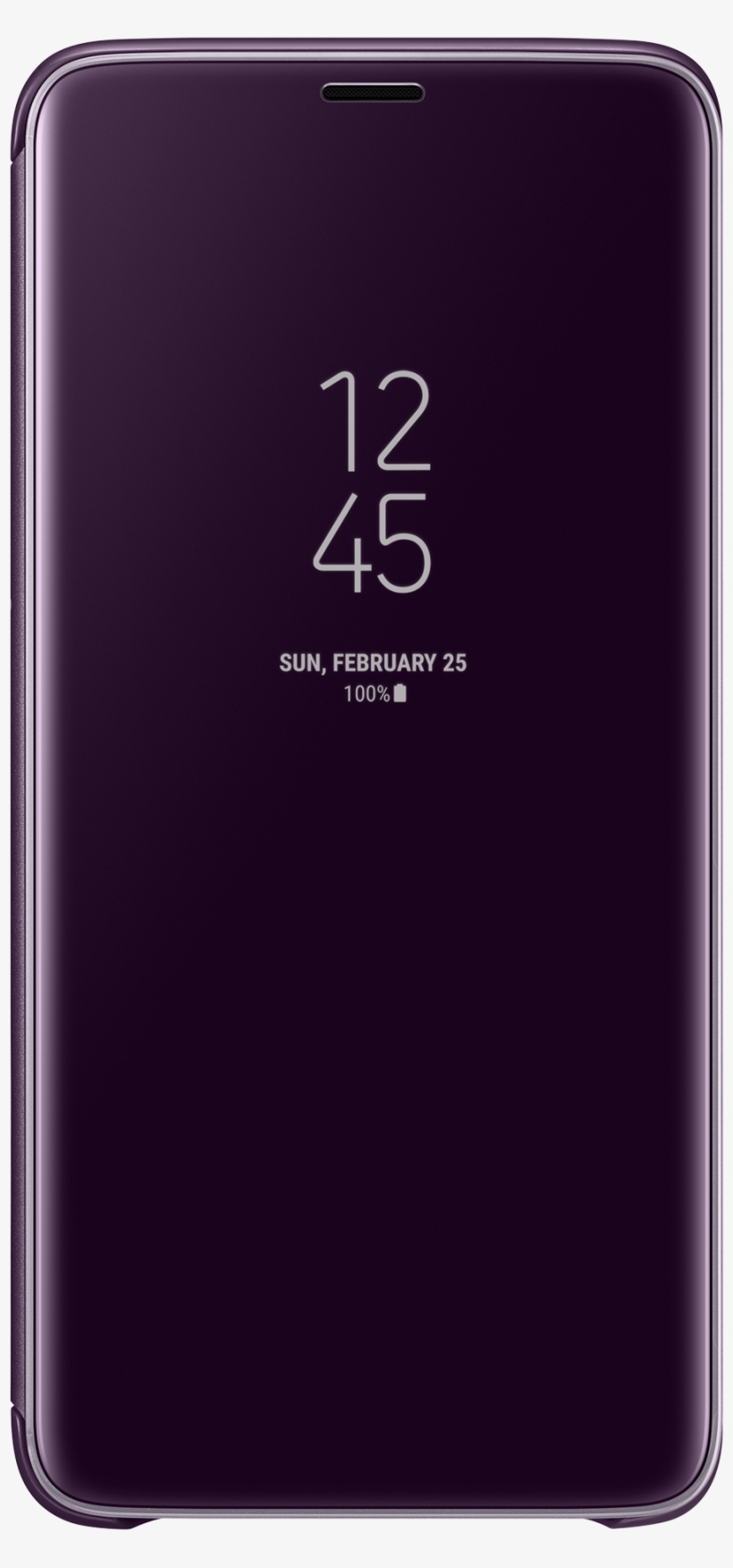 Samsung S-view Flip Cover Clear For Samsung Galaxy - Samsung Galaxy S9, transparent png