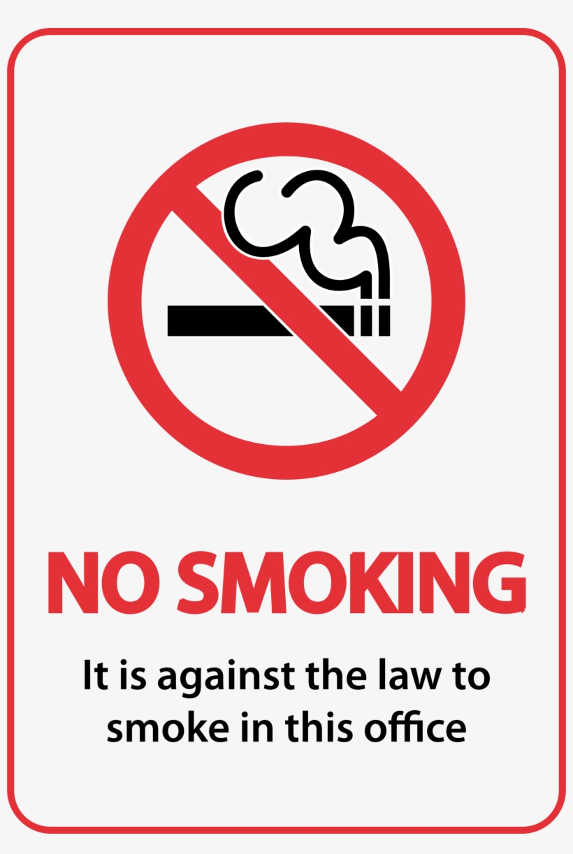 Big Image - No Smoking Sign High Resolution, transparent png