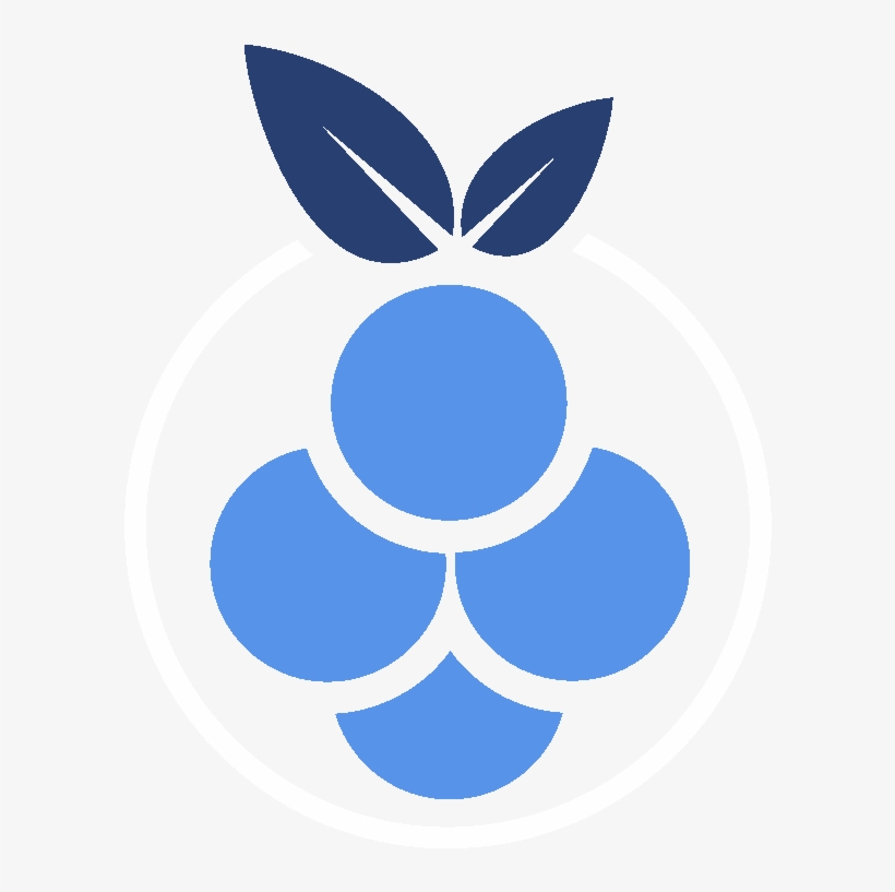 Picture Black And White Stock Fedberry Fedora Remix - Blue Raspberry Logo, transparent png