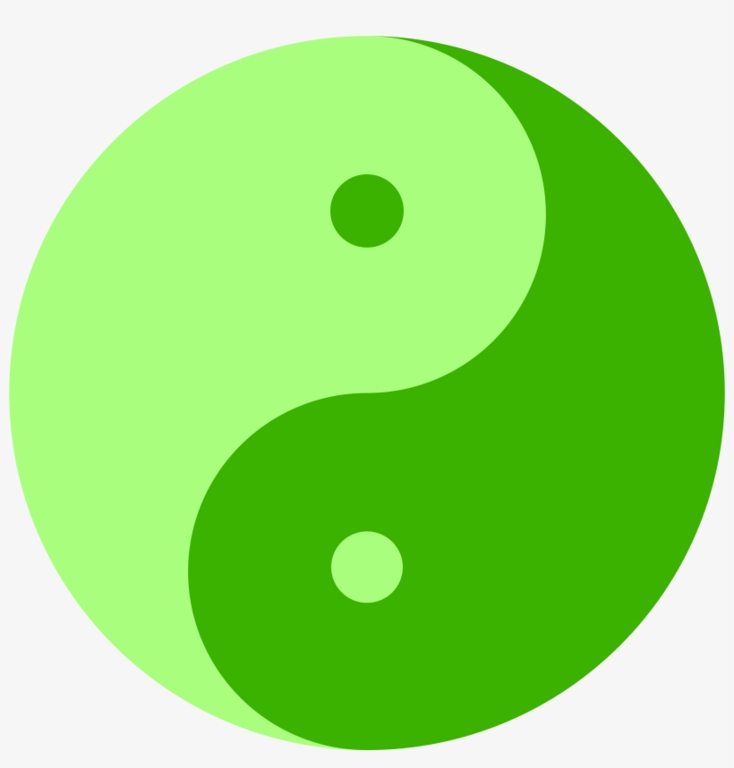 This Free Icons Png Design Of Green Ying And Yang, transparent png