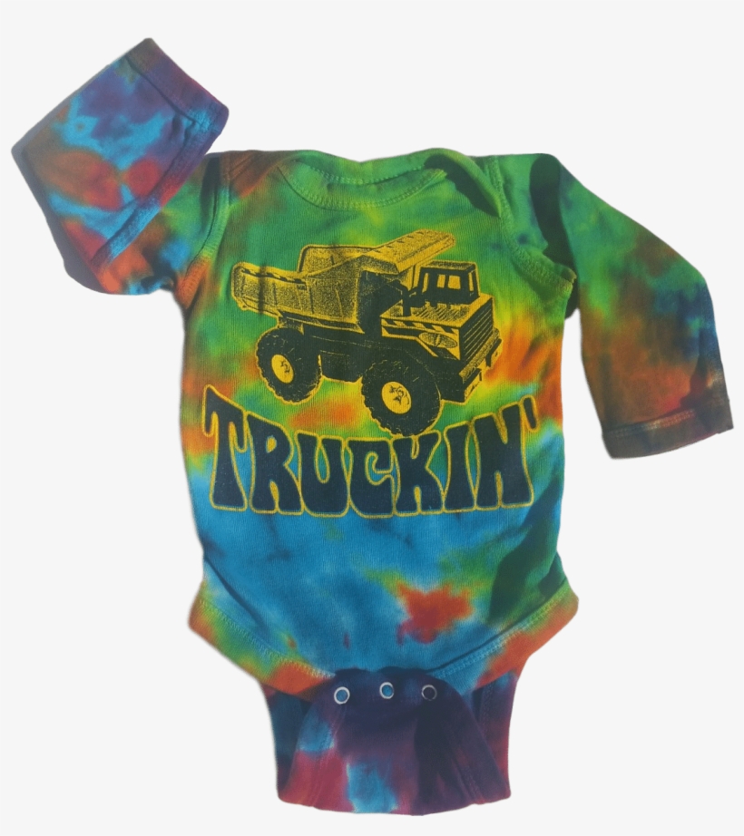 Long Sleeve Truckin' Infant Tiedye Baby Onesie - Grateful Dead Onesie Baby, transparent png