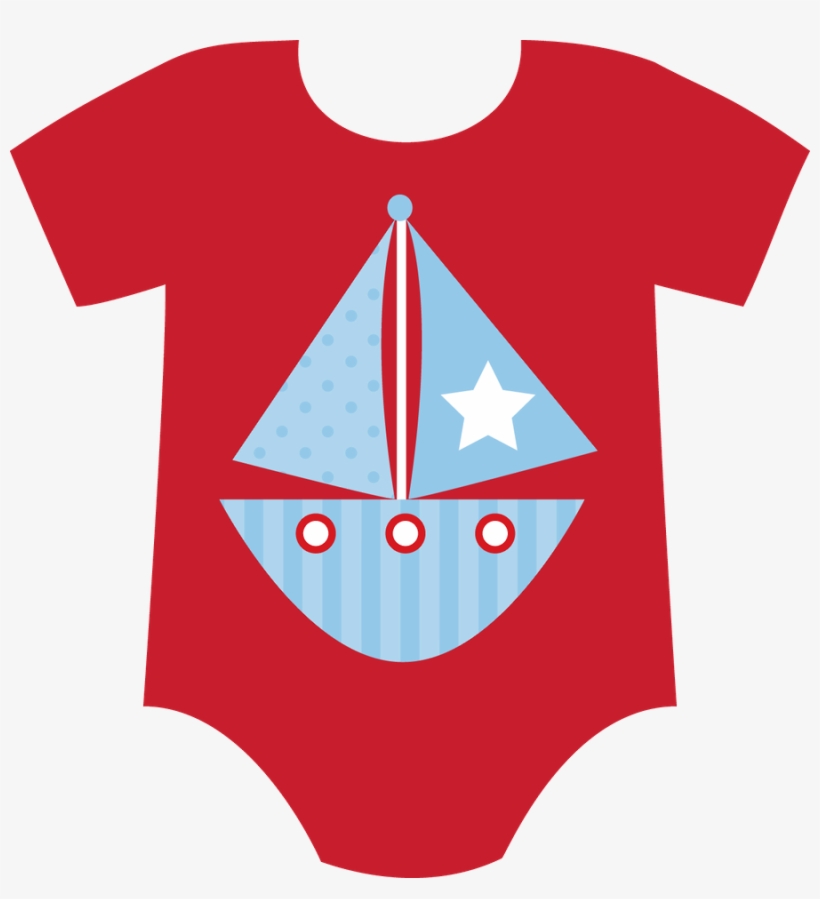Red Clipart Baby Onesie - Baby Boy Onesie Clipart, transparent png