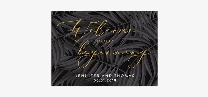 Palm Beach - Welcome Board - Calligraphy, transparent png