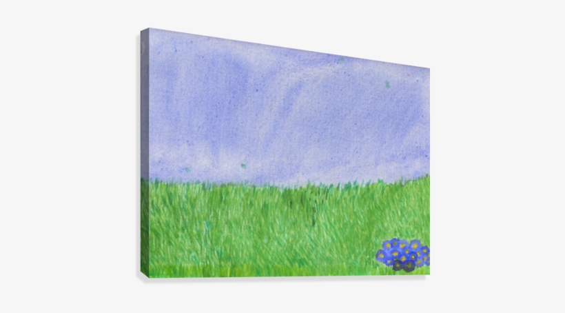 Field Of Grass Canvas Print - Grass, transparent png