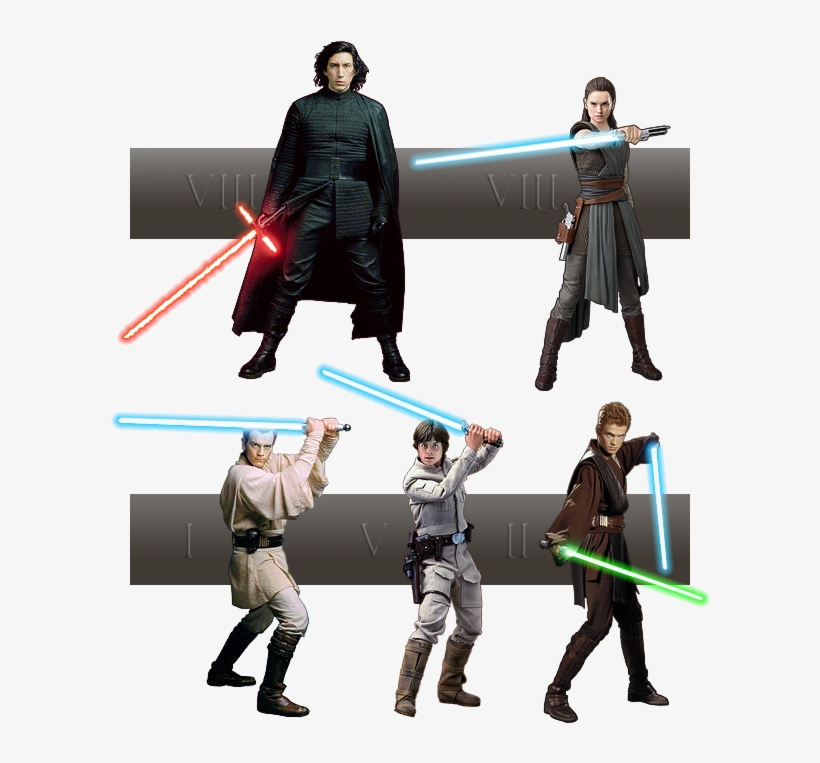 No Caption Provided - Anakin Vs Rey, transparent png