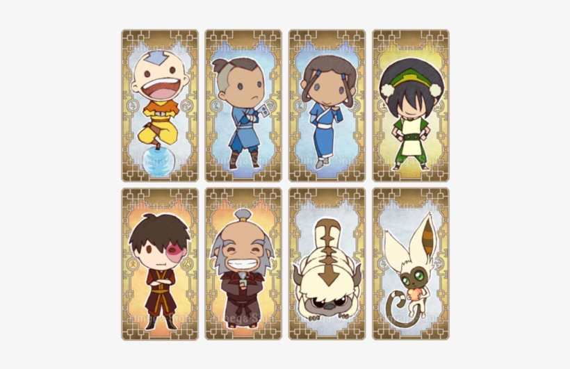Momo, Toph, And Aang Image - Avatar Legend Of Aang Chibi, transparent png