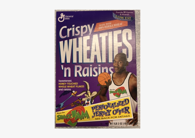 Vintage Wheaties Michael Jordan Space Jam Cereal Box - Mj Space Jam Box Wheaties, transparent png
