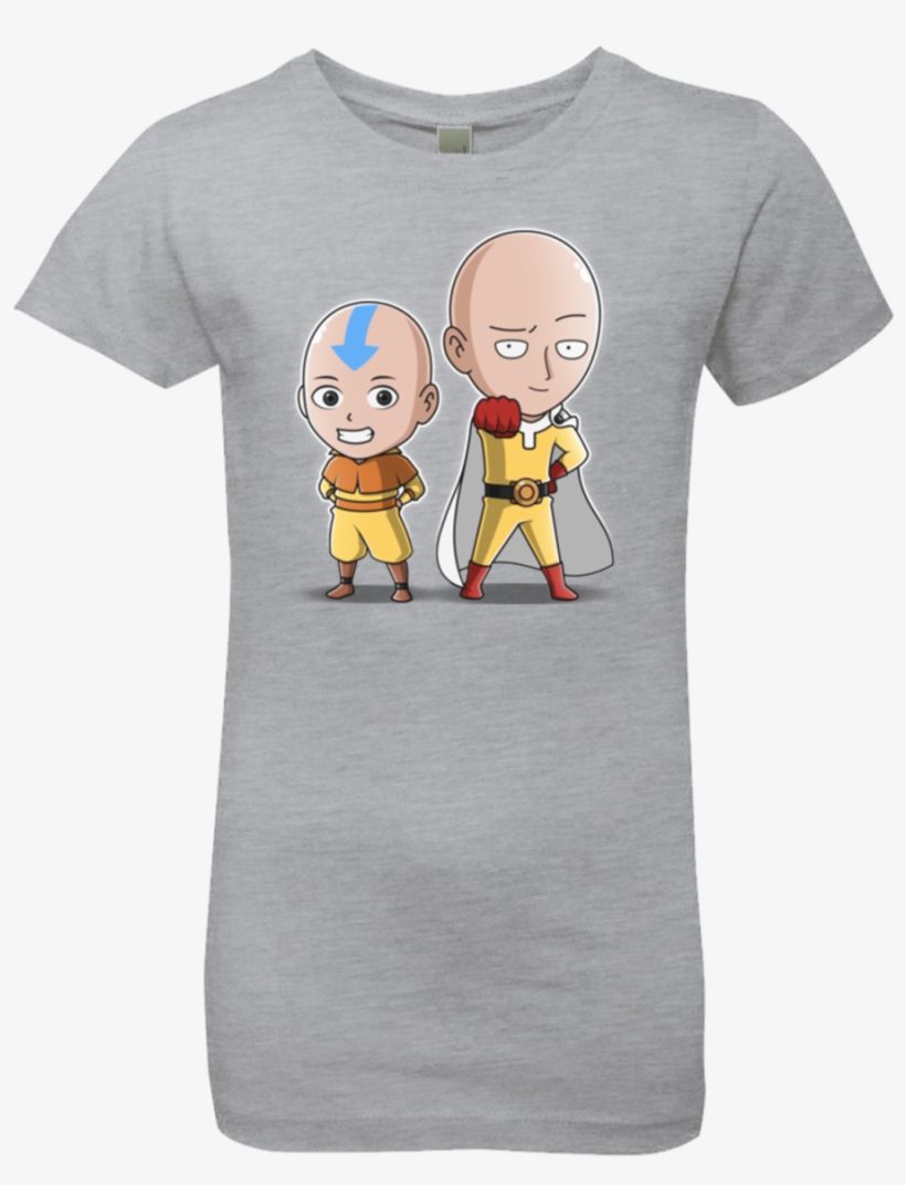 Saitama And Aang Girls Premium T-shirt - T-shirt, transparent png