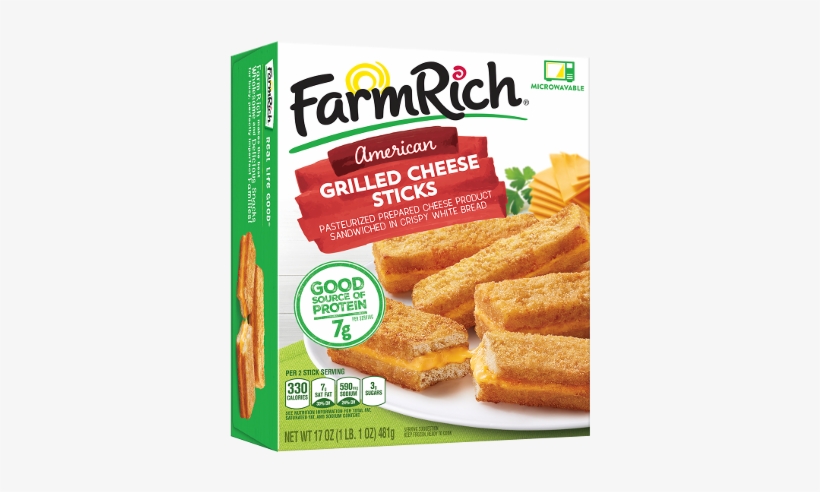 Grilled Cheese Sticks, Bean Dip Bites, Sweet Onion - Farm Rich Breaded Mozzarella Sticks - 24 Oz Box, transparent png