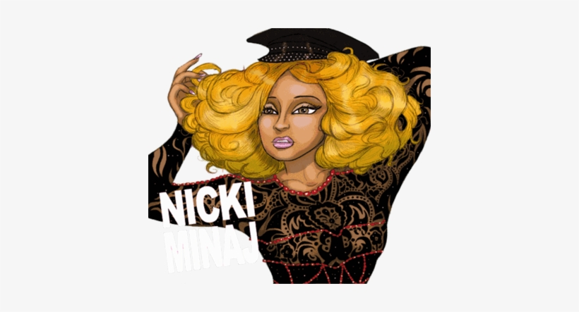 Nicki Minaj Cartoon Psd89645 - Nikie Menaj Cartoon, transparent png