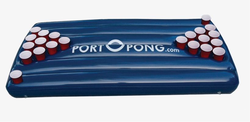 Portopong, 6ft Inflatable Beer Pong Table Float - Beer Pong Pool Float, transparent png