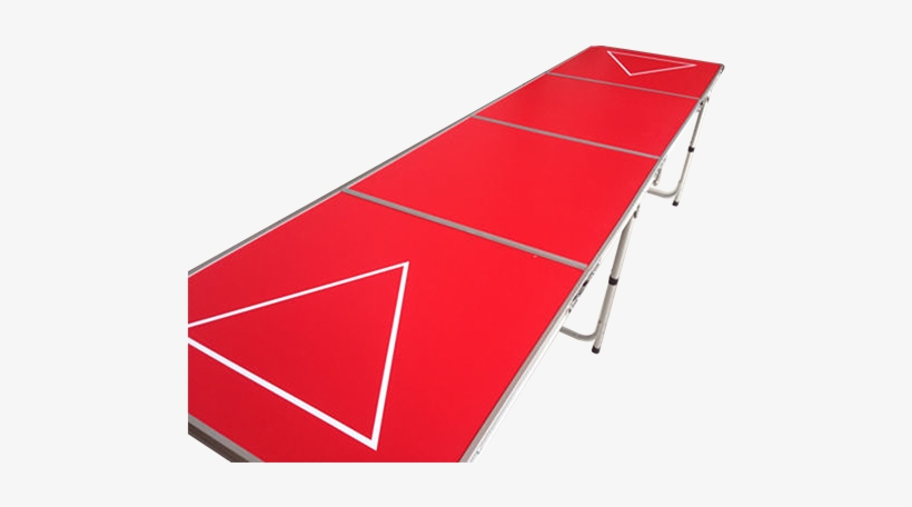 Red Professional 8 Ft Beer Pong Table - Beer Pong, transparent png