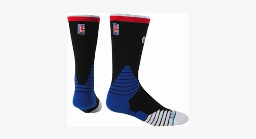 Brand New Medium Stance Los Angeles Clippers On Court - Sock, transparent png