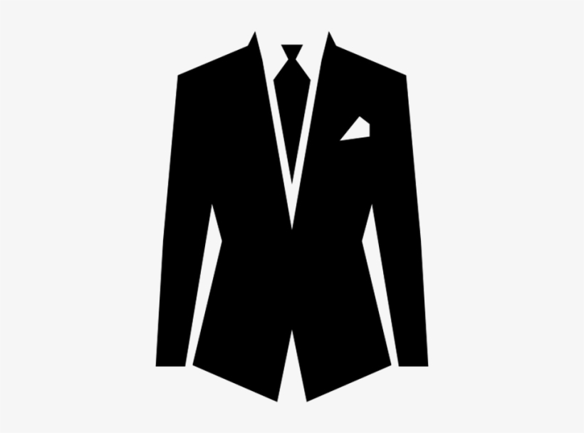 Black Suit Png Image - Suit And Dress Silhouette, transparent png