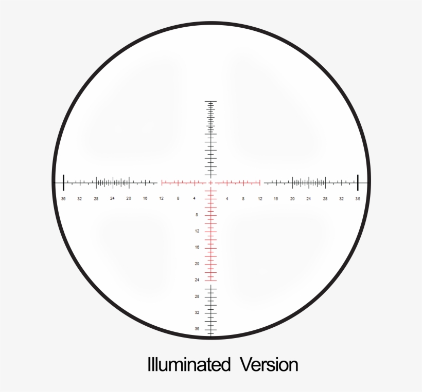 The Scr Moa Reticle Increases Precision For Long-range - Burris Veracity 5 25x50 Scr Moa, transparent png
