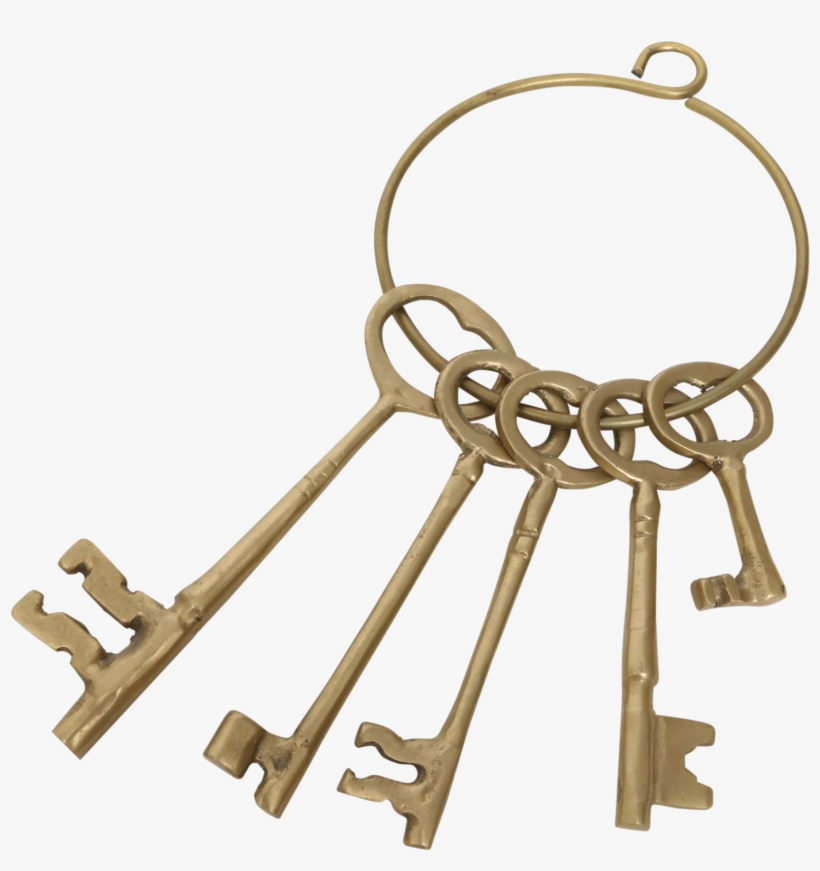 Png Ring Of Skeleton Keys Clip Free - Ring Of Keys Png, transparent png